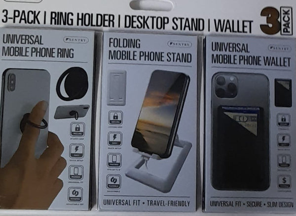 Ring Holder | Desktop Stand | Wallet (3 Pack)