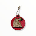 Artesanía en Madera - Ornamentos Redondos Tres Reyes Magos