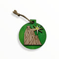 Artesanía en Madera - Ornamentos Redondos Tres Reyes Magos