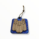 Artesanía en Madera - Ornamentos Tres Reyes Magos (de frente) 3'' aprox.