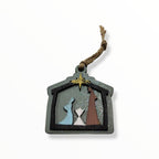 Artesanía en Madera - Ornamentos Nacimiento Casita