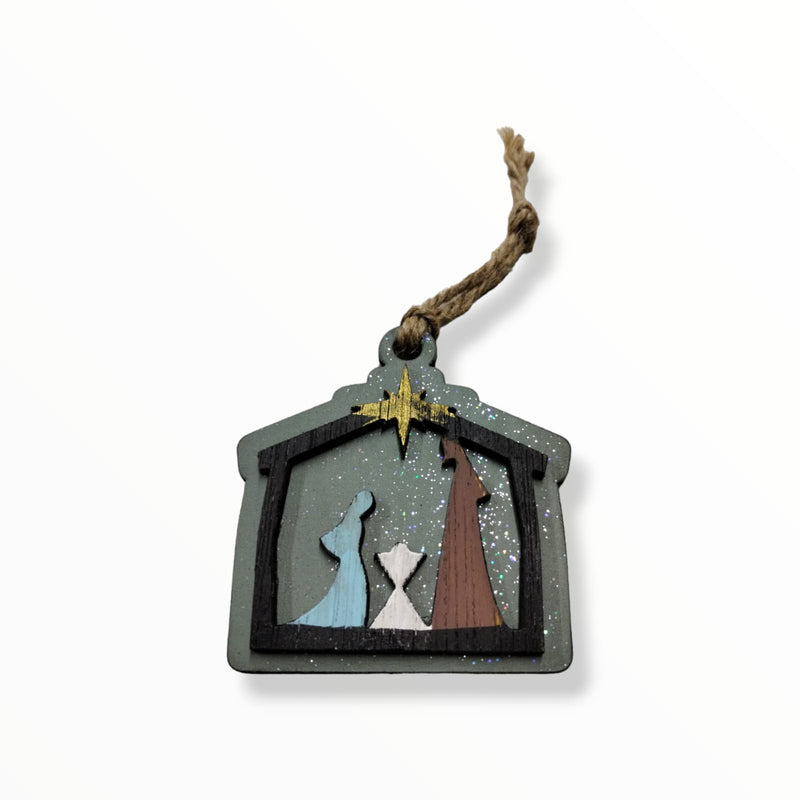 Wood Crafts - Nativity Scene Ornaments