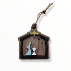 Artesanía en Madera - Ornamentos Nacimiento Casita