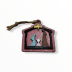 Artesanía en Madera - Ornamentos Nacimiento Casita