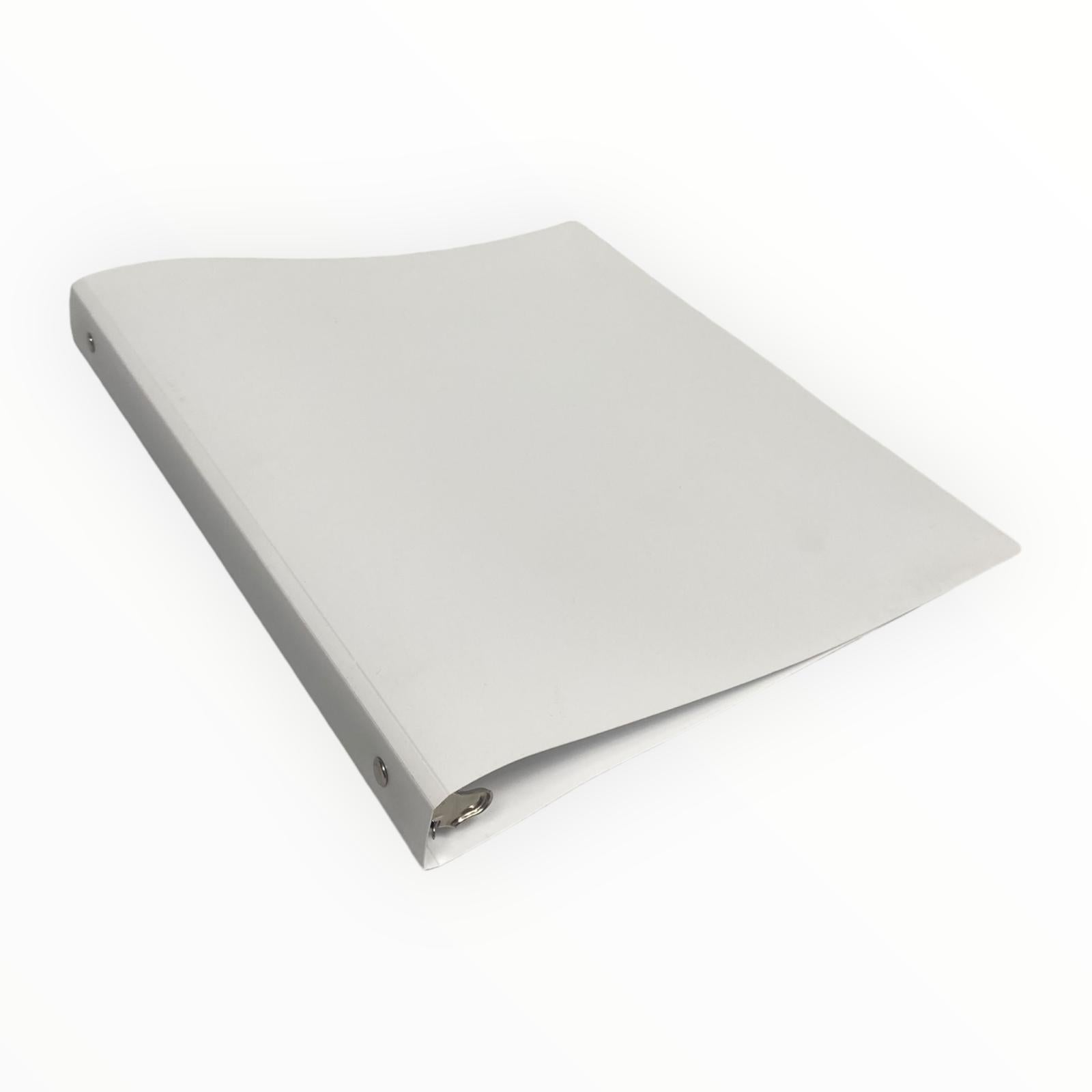 Folder Carpeta Blanda con Argollas/Aros - Blanco 1''
