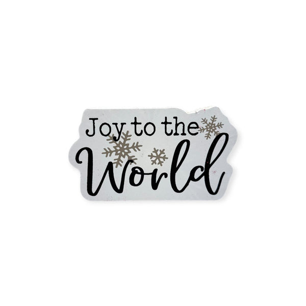 Navidad - Placa Decorativa para Mesa ''JOY TO THE WORLD''