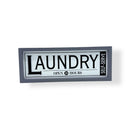 Placa Decorativa Alargada en Madera para 'Laundry'