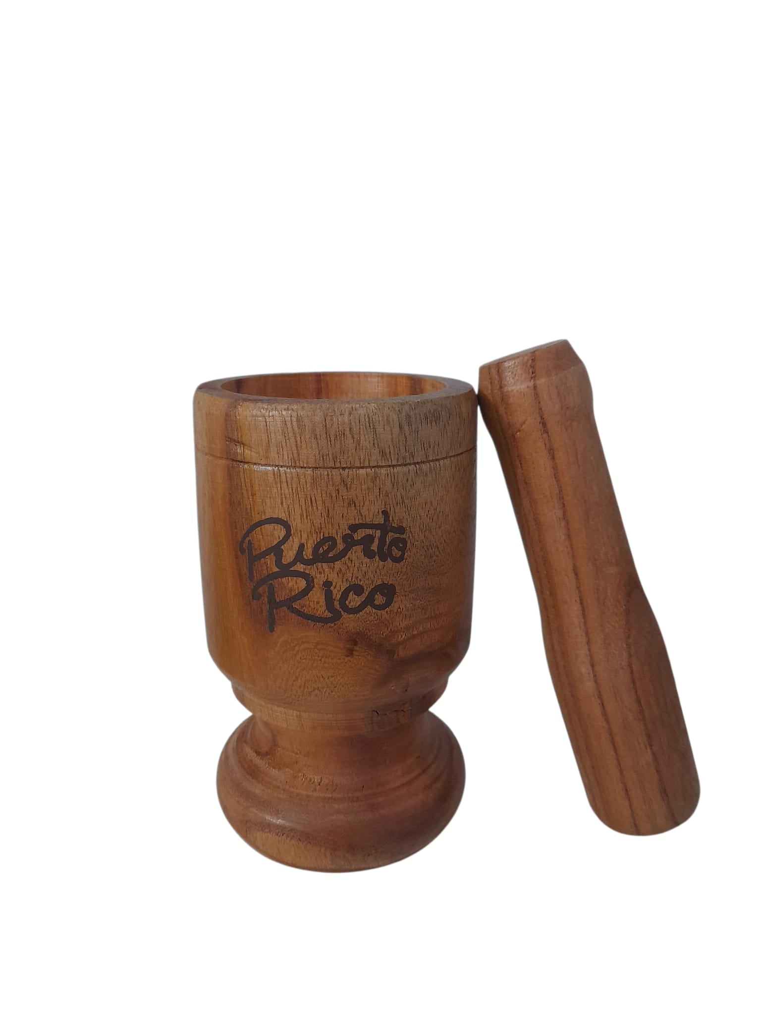Souvenir - Pilón / Mortero en madera "Puerto Rico"