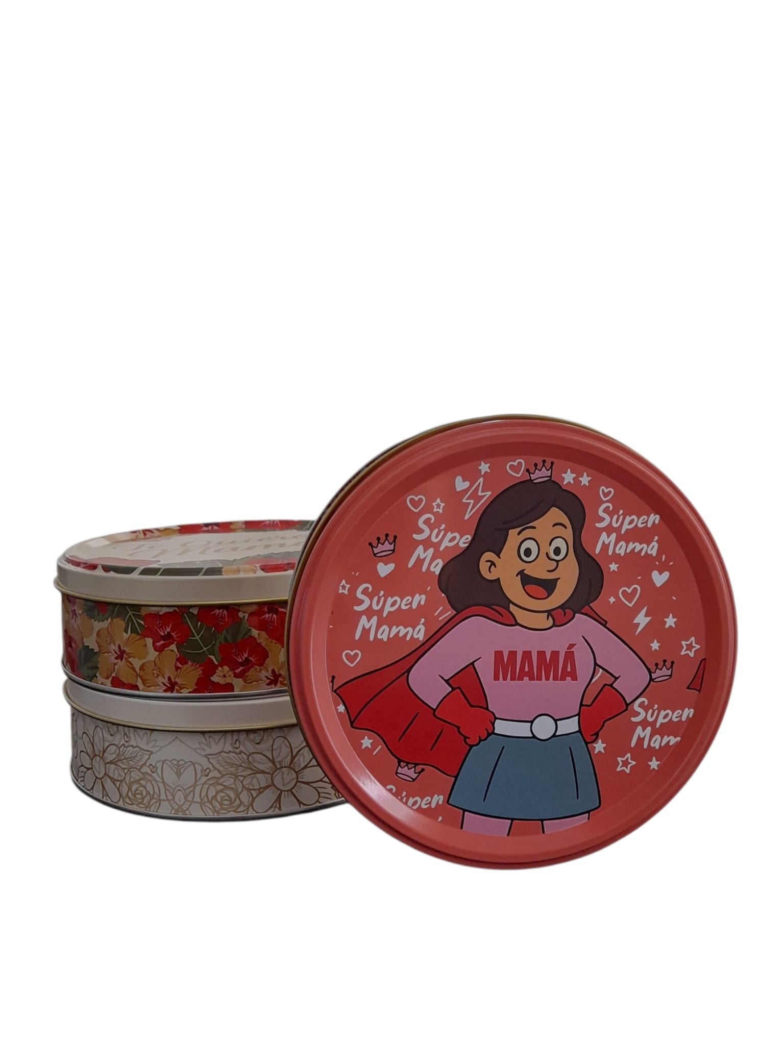 Galletas de Mantequilla en Lata Metálica Redonda - Día de las Madres