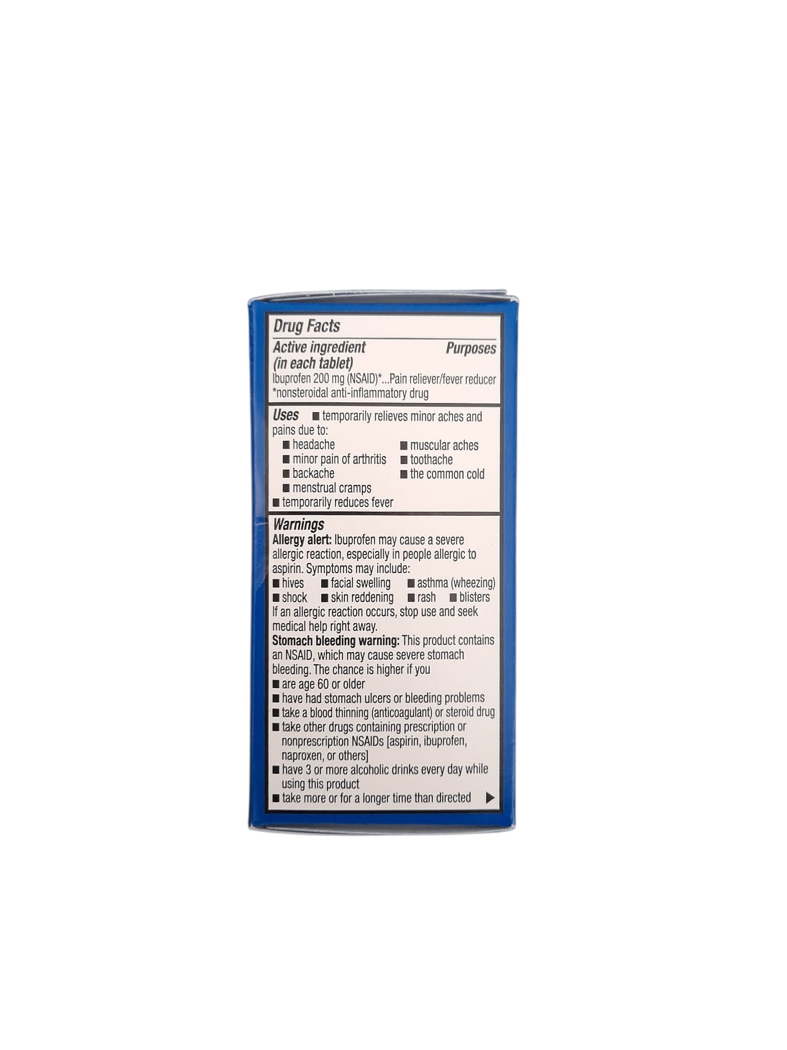Ibuprofen 50 Tablets - 200mg Pain Reliever, Fever Reducer (NSAID).