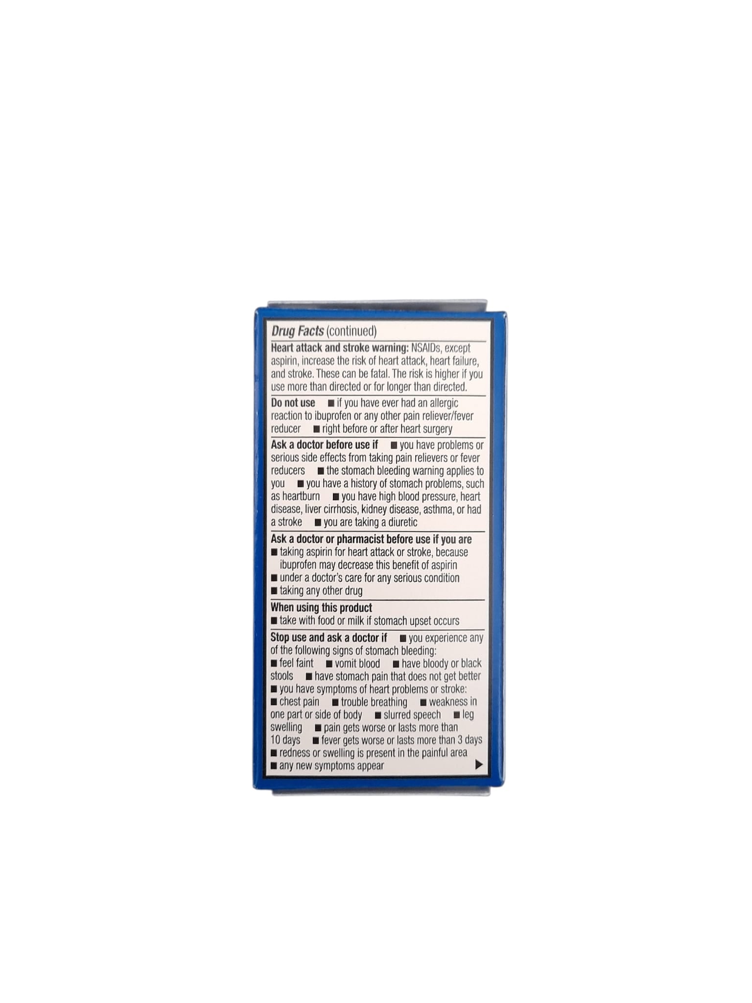 Ibuprofen 50 Tablets - 200mg Pain Reliever, Fever Reducer (NSAID).