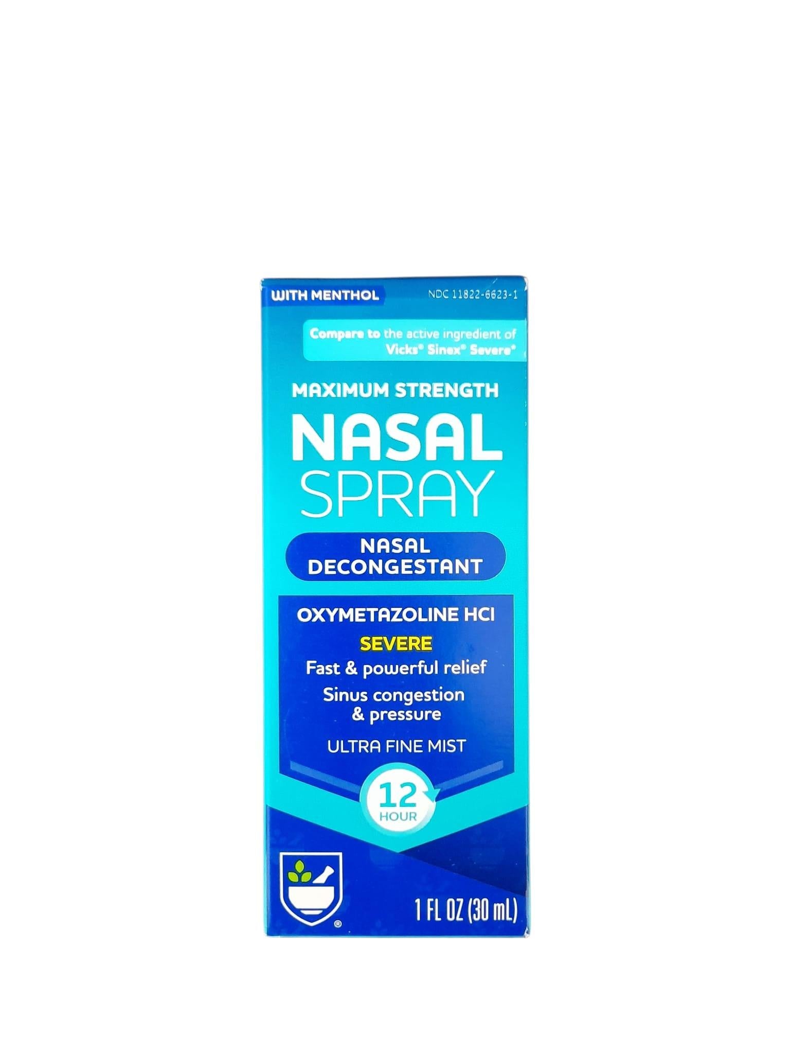 Maximum Strength Nasal Spray - Nasal Decongestant.