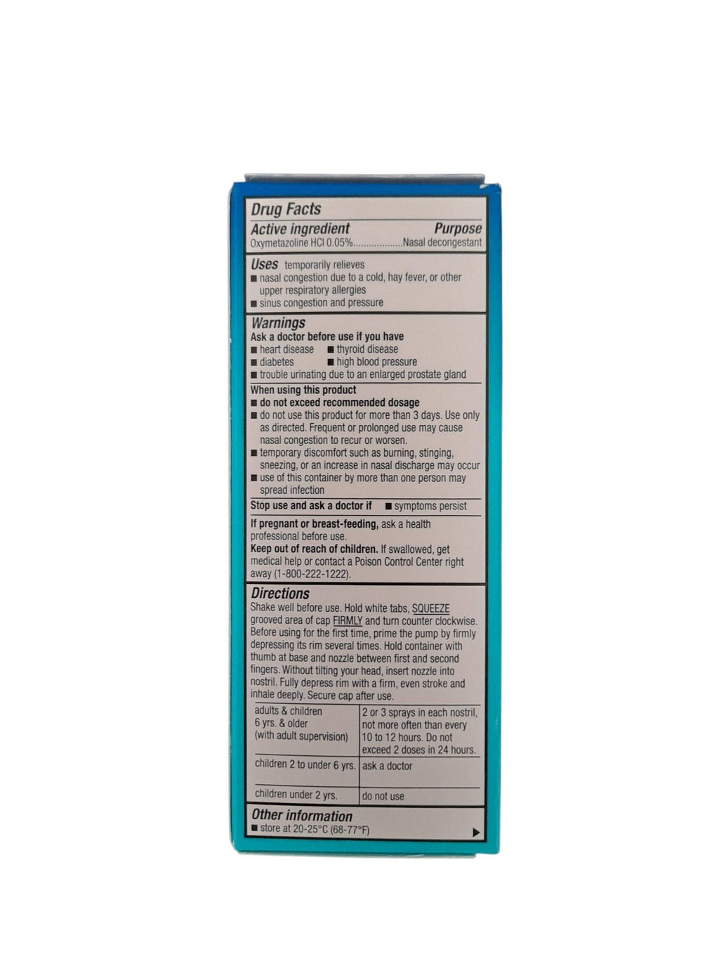 Maximum Strength Nasal Spray - Nasal Decongestant.