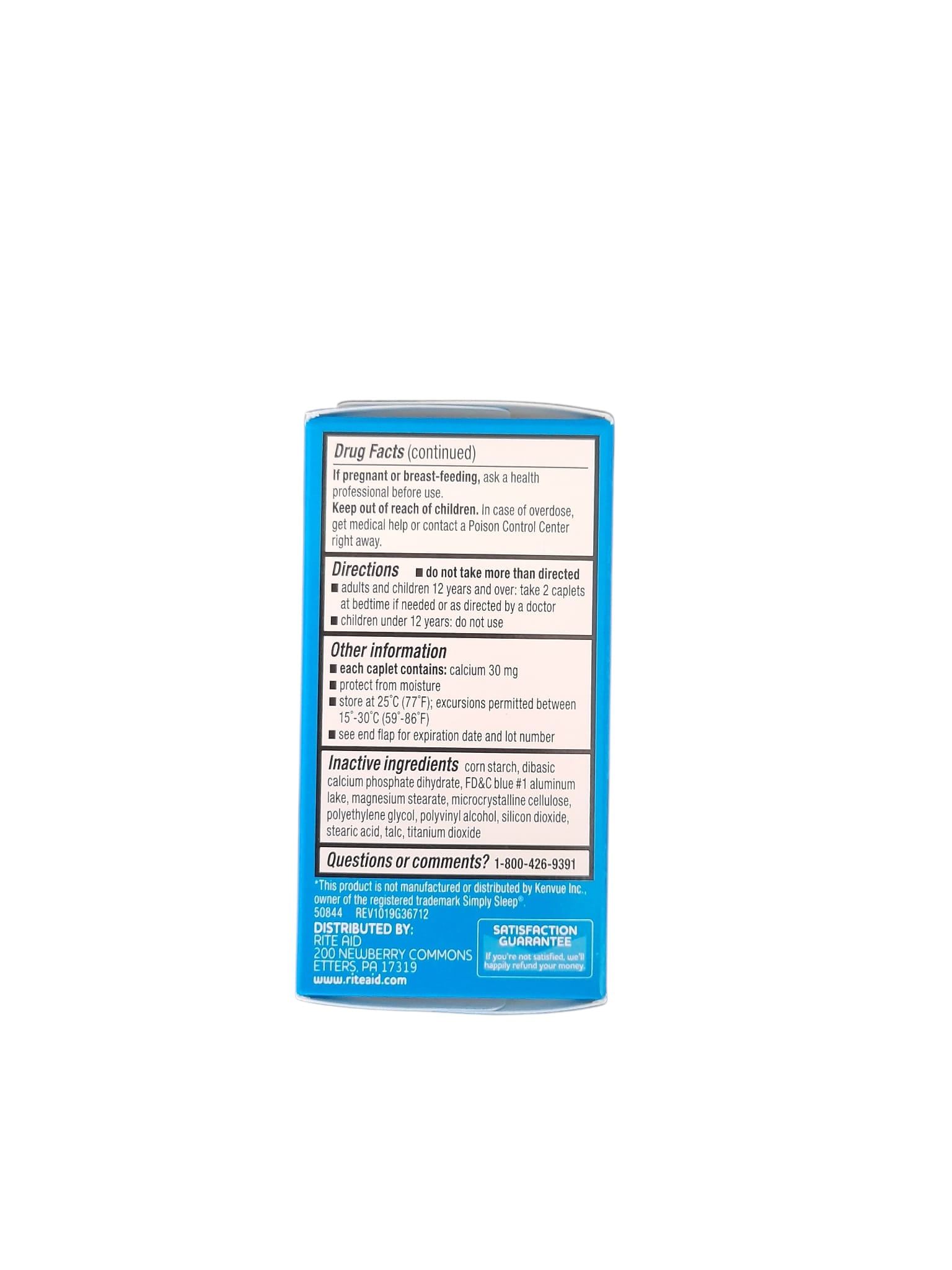 Nighttime Sleep Aid Diphenhydramine HCI 25 mg.