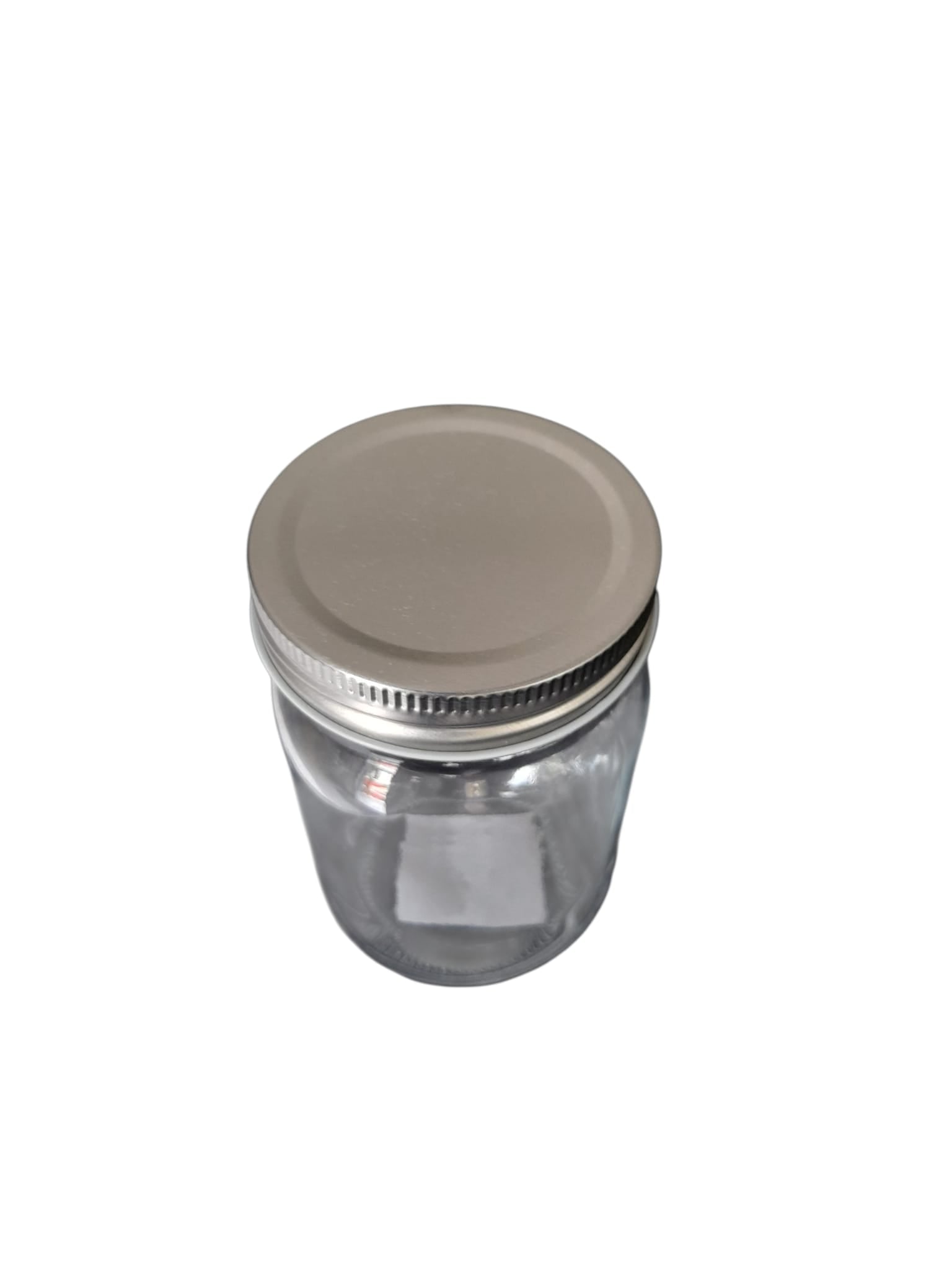 Cristalería - Mason Jar Sencillo con Tapa (380 ML).