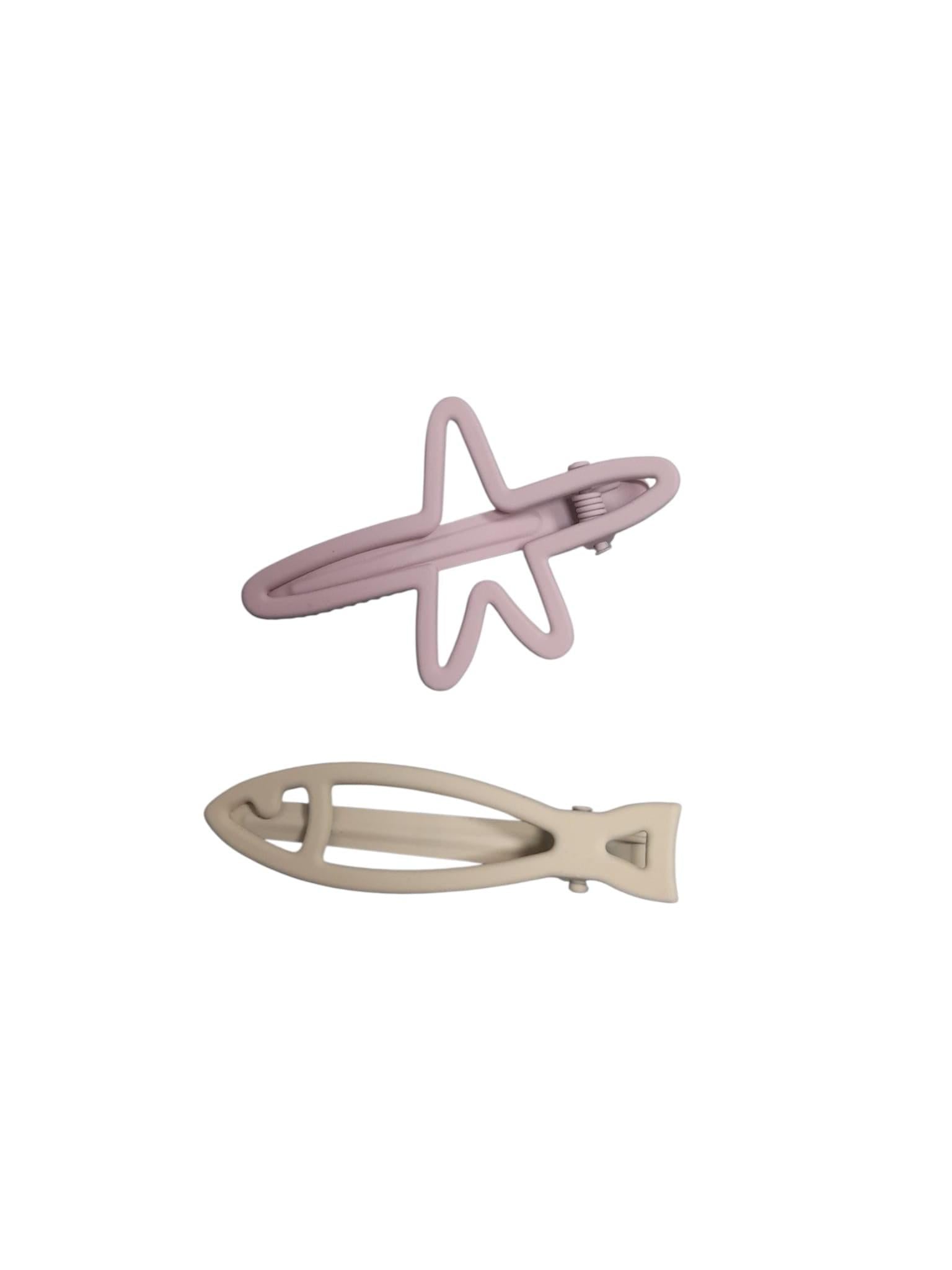 Accesorios para Cabello de Pez y Estrella – Set de 2 Hair Clips.