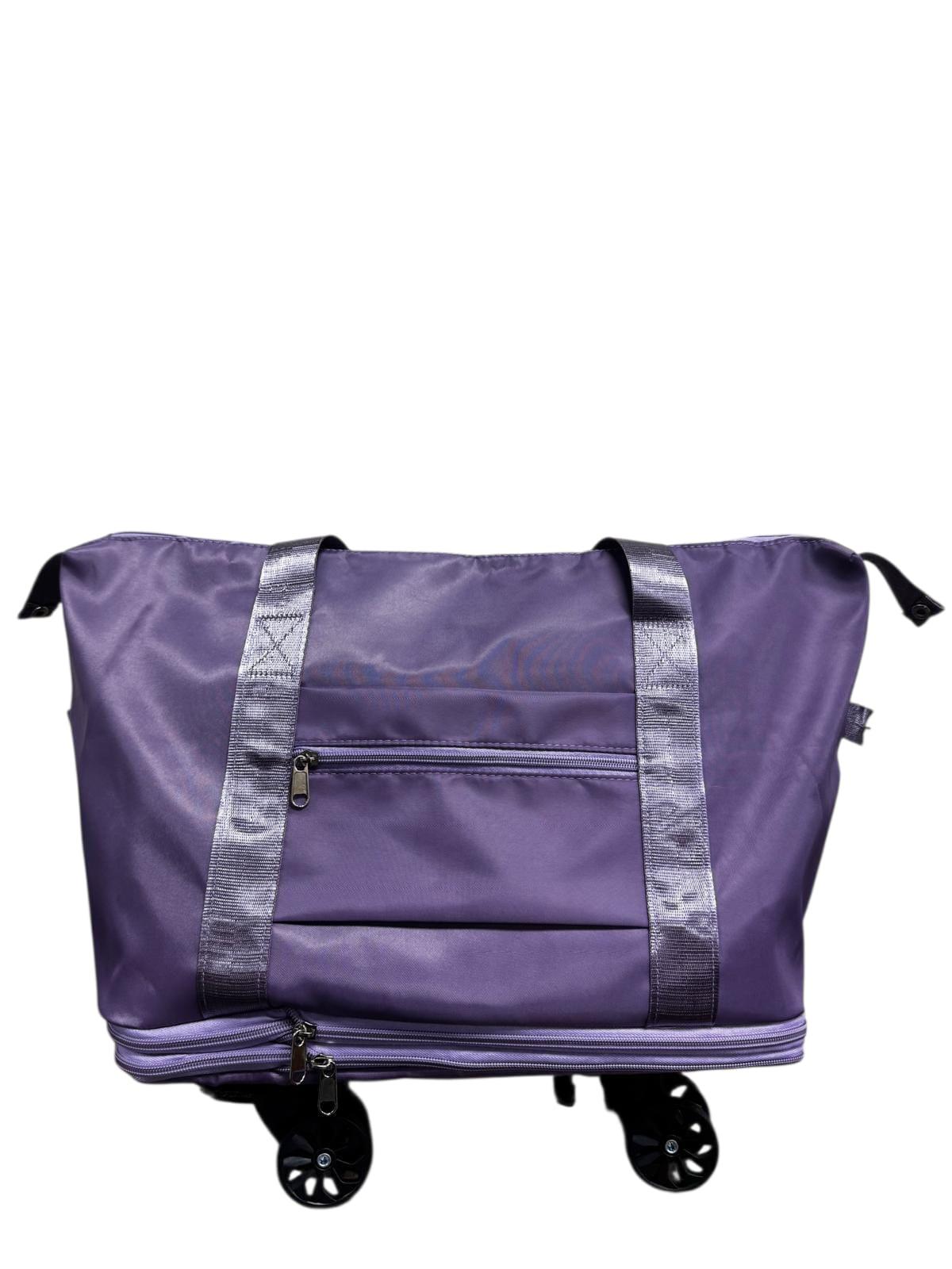 Bolso/Maleta de Viaje Expandible en Tela Lisa - 4 Colores.