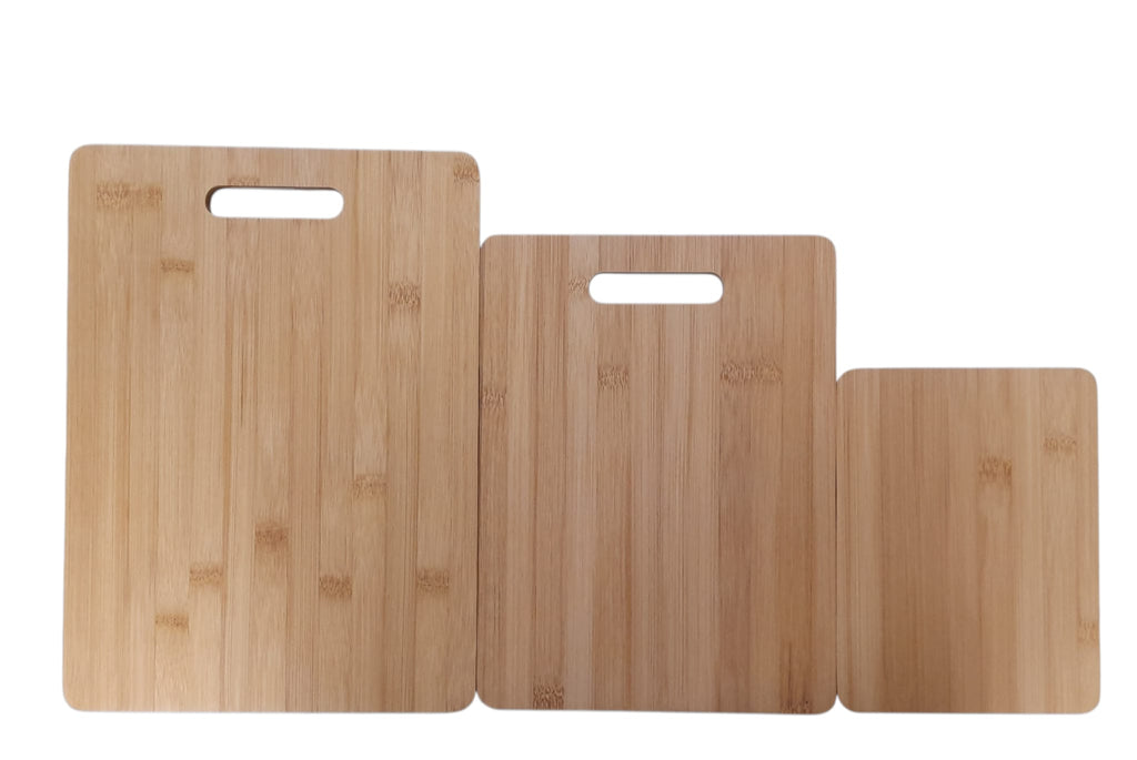 Set de 3 Tablas de Bambú / Picadores / Tablas de Charcutería.