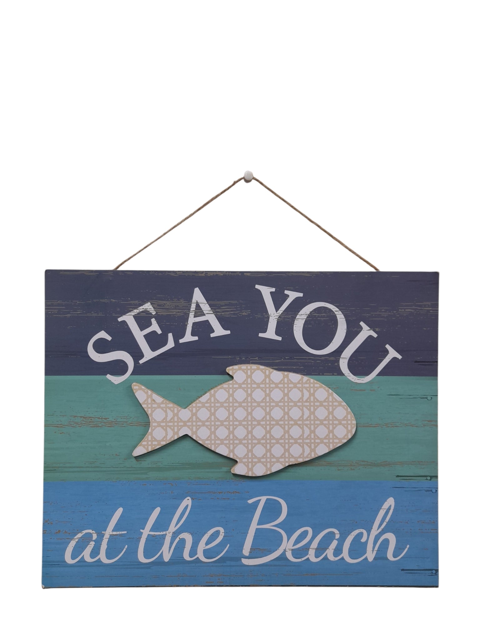 Placas Colgantes de Madera - Beach Style.