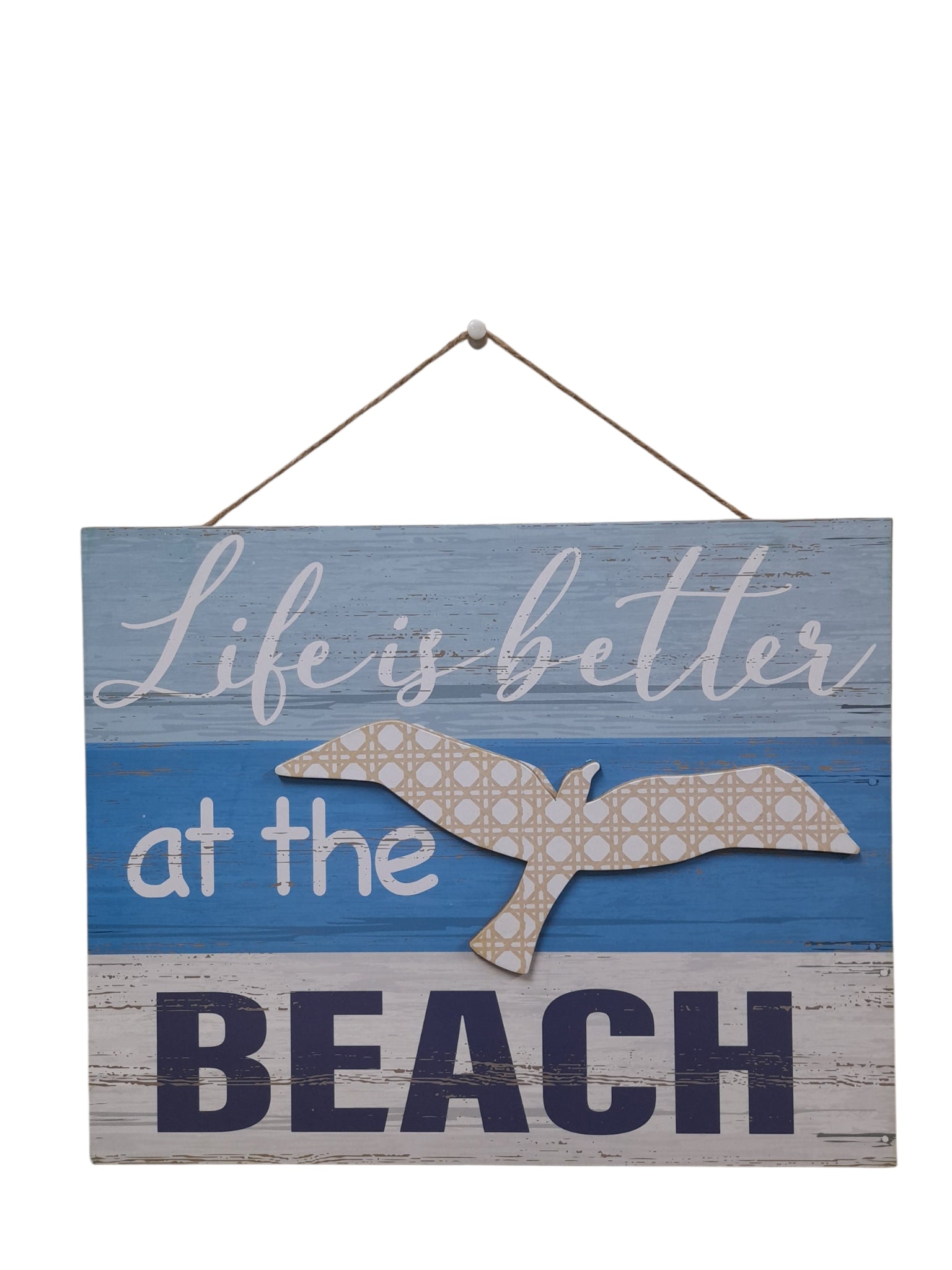 Placas Colgantes de Madera - Beach Style.