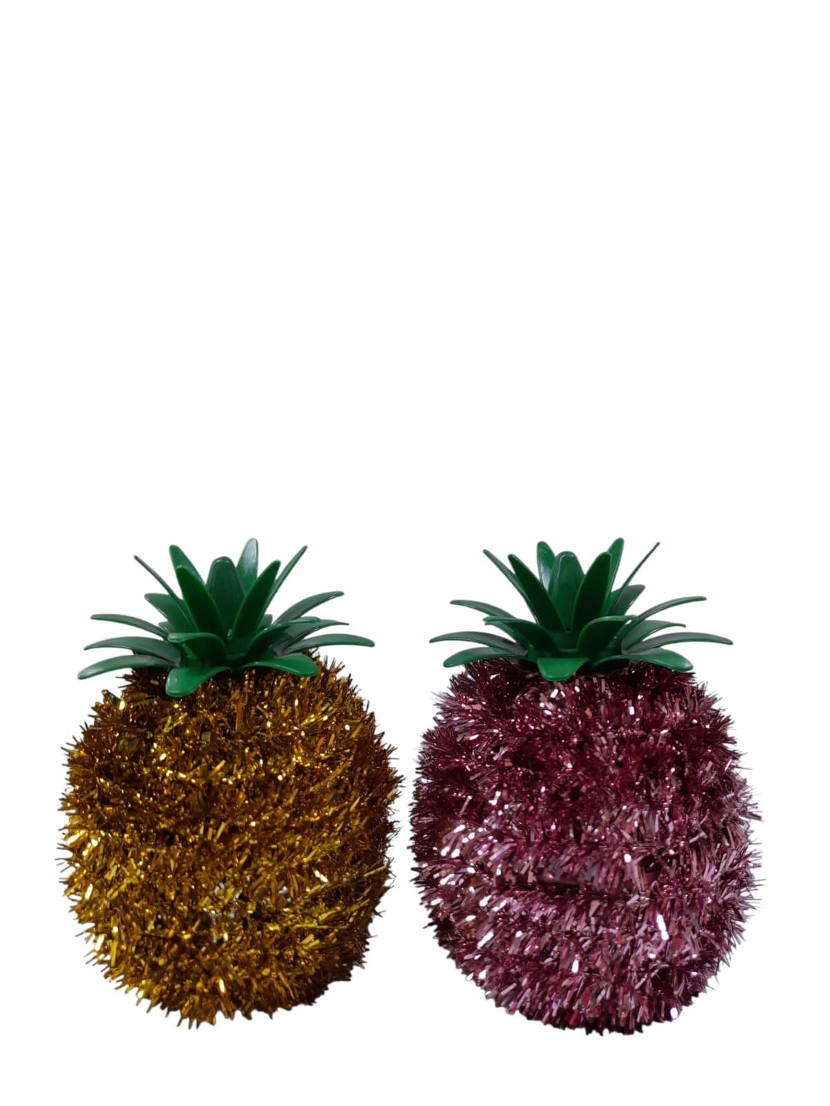 Piñas Decorativas de Tinsel | Decoración Tropical para Verano.