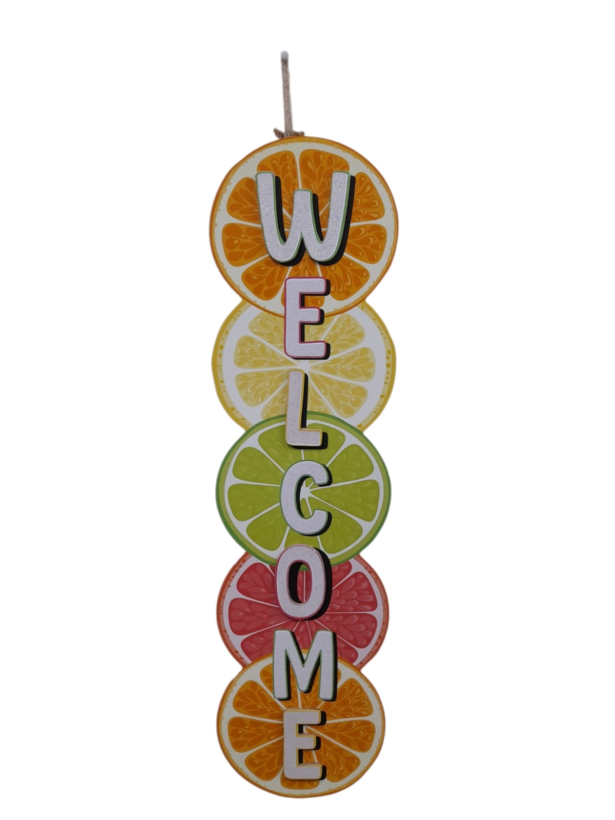 Summer Wooden Fruit Vertical Hanging Decor.