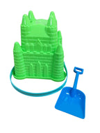 Cubo de Playa en Forma de Castillo con Pala.