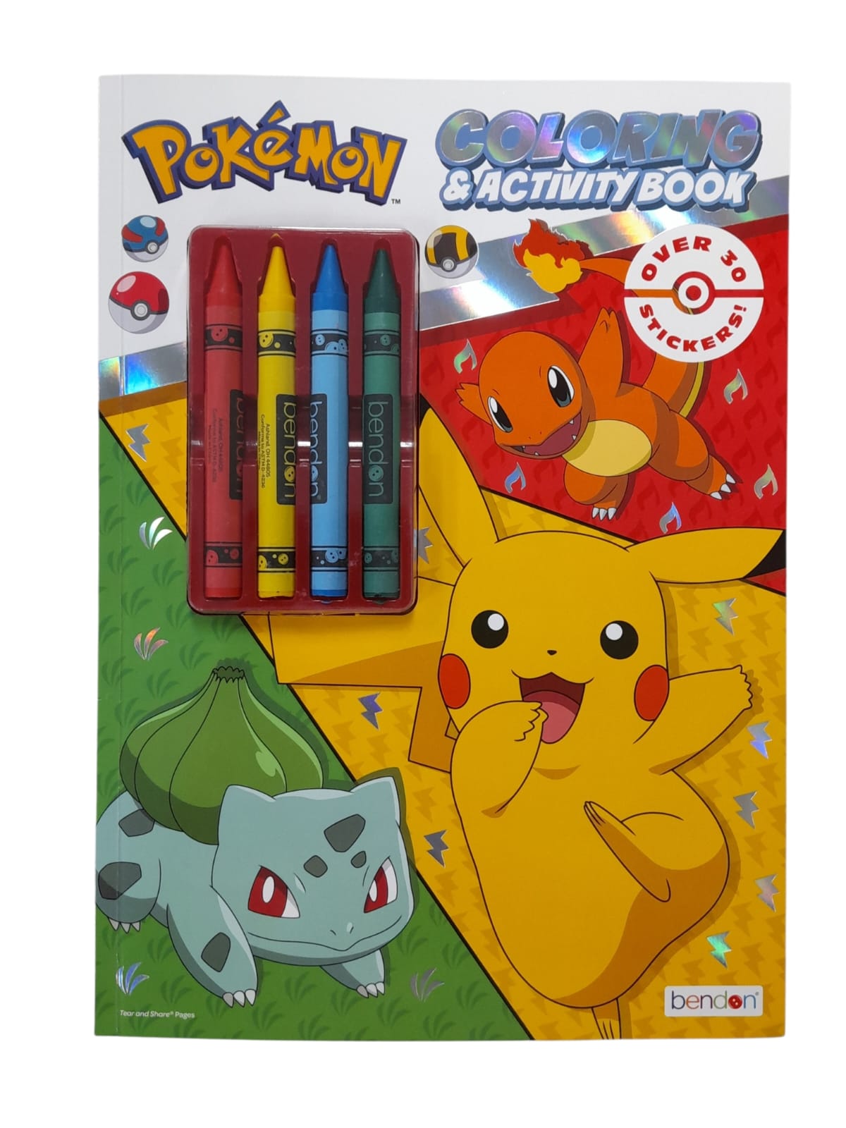 Coloring & Activity Book con Stickers y Crayolas.
