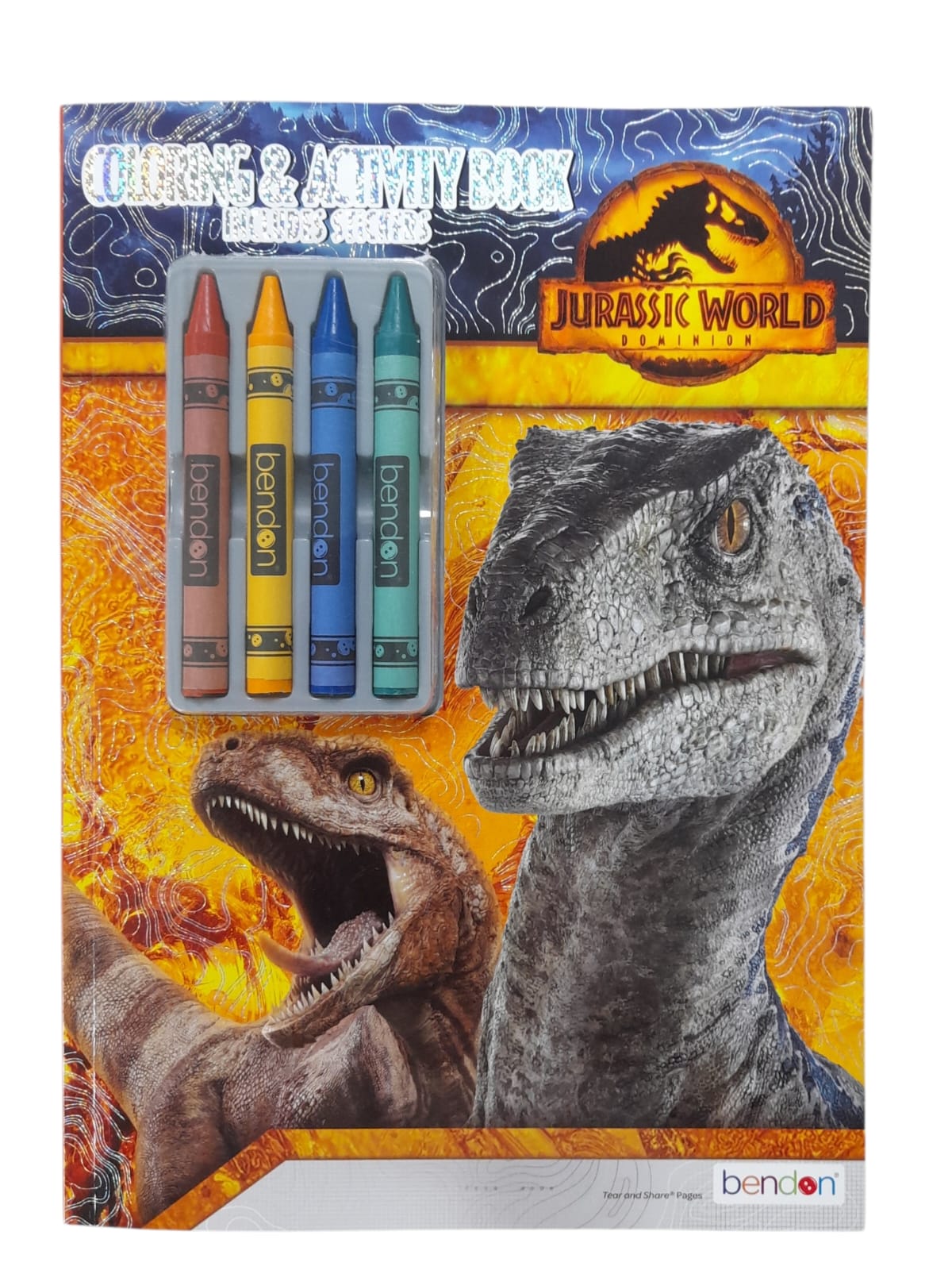 Coloring & Activity Book con Stickers y Crayolas.