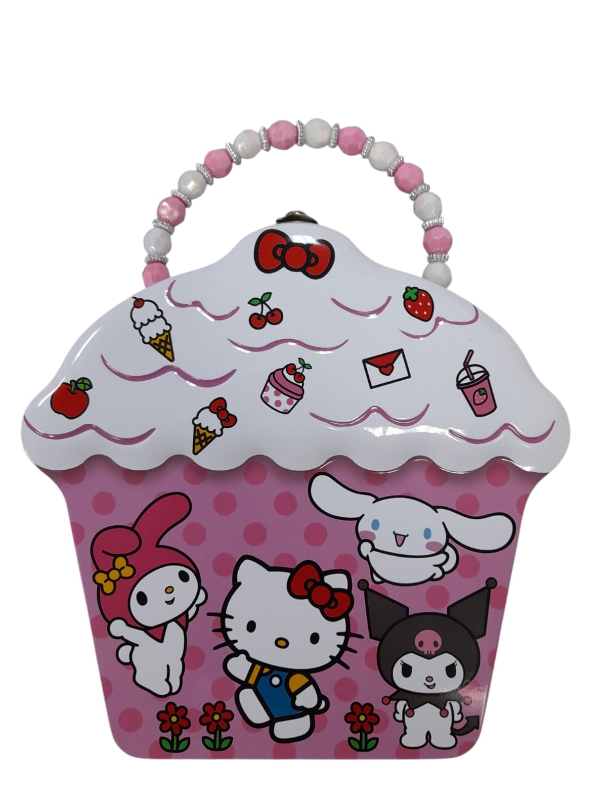 Hello Kitty Tin Box Cupcake Shape.
