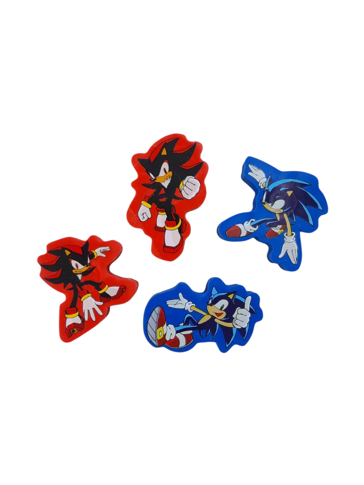 Sonic Eraser Set - Set de 4 Gomas de Borrar.