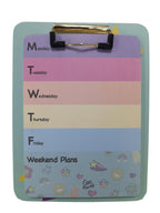 Mini Weekly Note Pad con Clipboard e Imán.