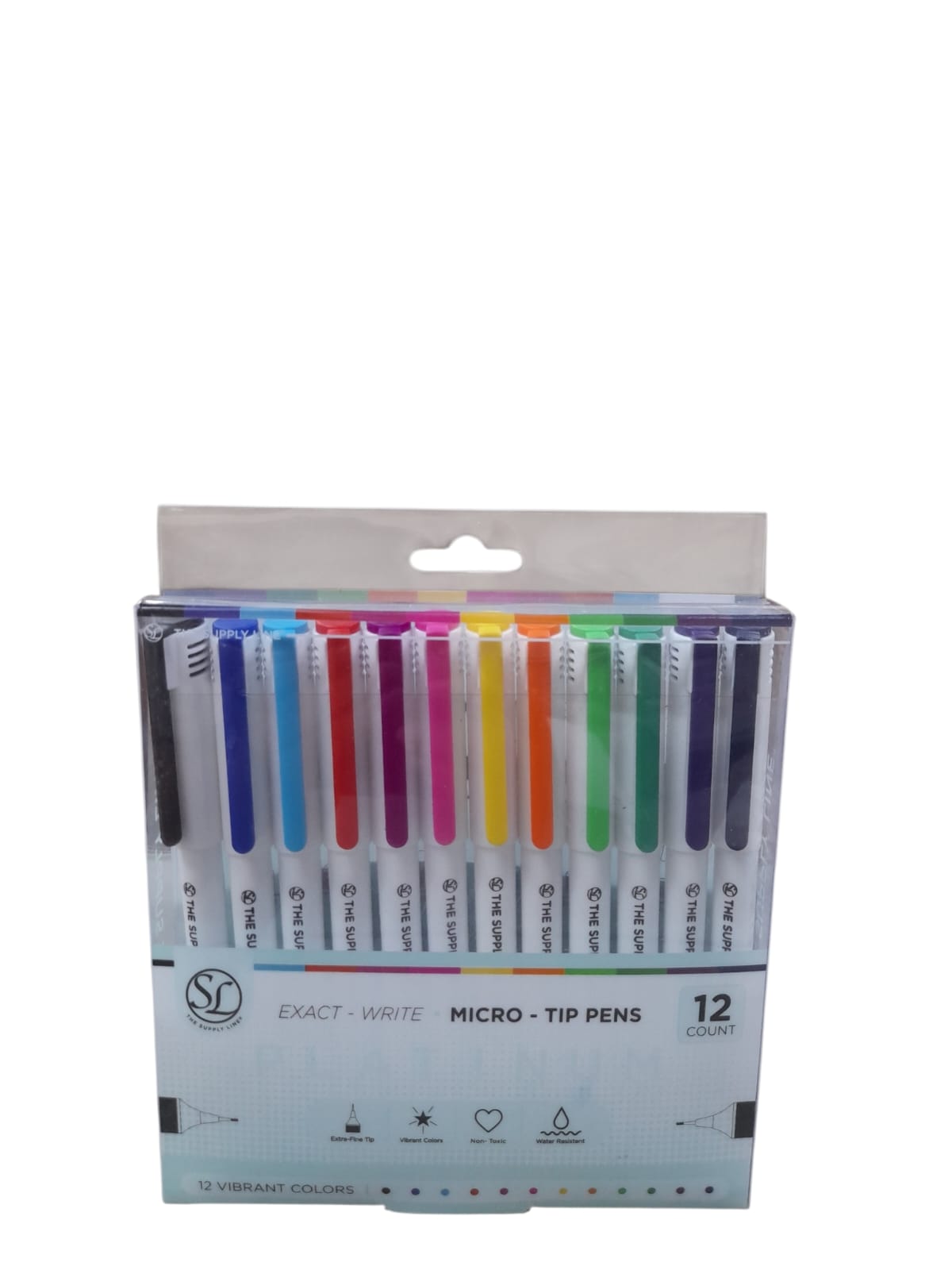 Set de Marcadores Extra Fine Tip - 12 Colores.