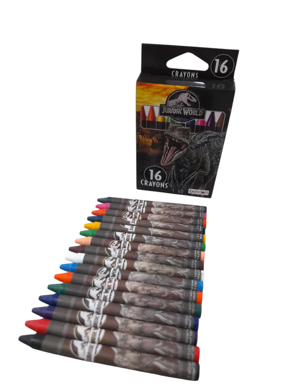 Crayones de Colores con Personajes de Disney - Set de 16 Colores.