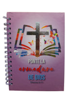 Libretas con Mensajes Bíblicos de Carpeta Dura (6"x8.5")