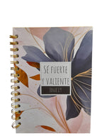Libretas con Mensajes Bíblicos de Carpeta Dura (6"x8.5")