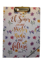 Libreta "Clipfolio" con Mensajes Bíblicos