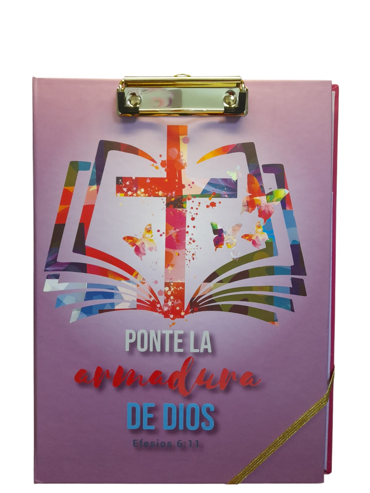 Libreta "Clipfolio" con Mensajes Bíblicos