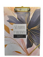 Libreta "Clipfolio" con Mensajes Bíblicos