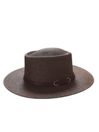 Sombrero de Sol Elegante con Correa Decorativa de Cuero