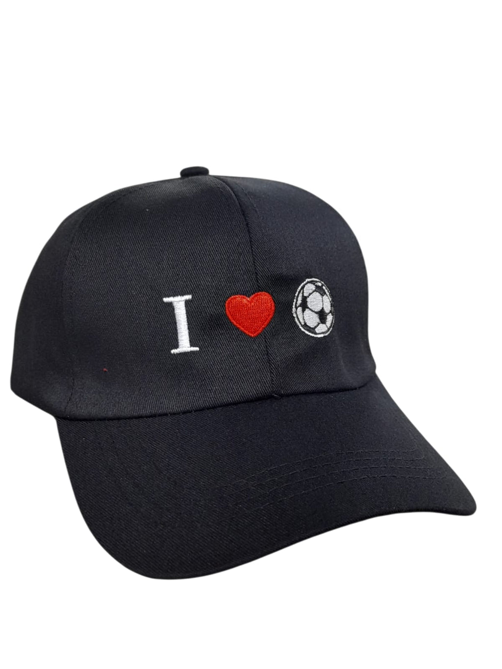 Gorra Ajustable Bordada "I Love Soccer" – Diseño Deportivo Unisex