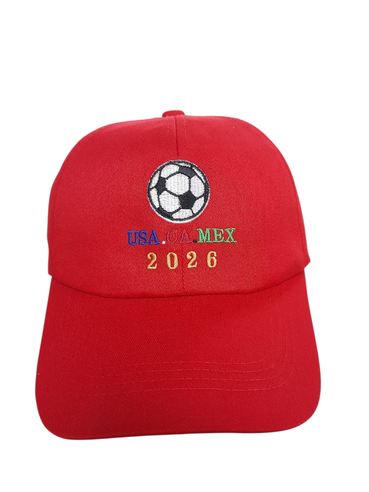 Gorra Ajustable Bordada Soccer 2026 – Edición USA • CA • MEX