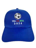 Gorra Ajustable Bordada Soccer 2026 – Edición USA • CA • MEX