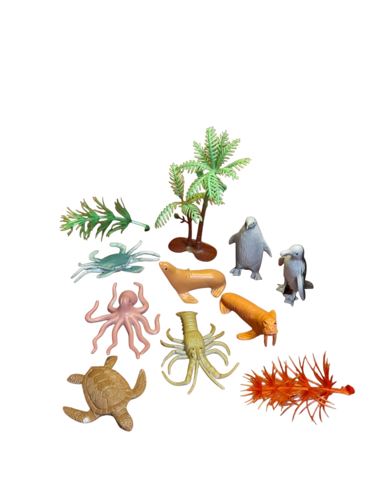 Set de Animales Marinos con Accesorios Oceánicos