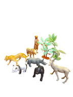 Figuras de Animales Terrestres y Palmeras