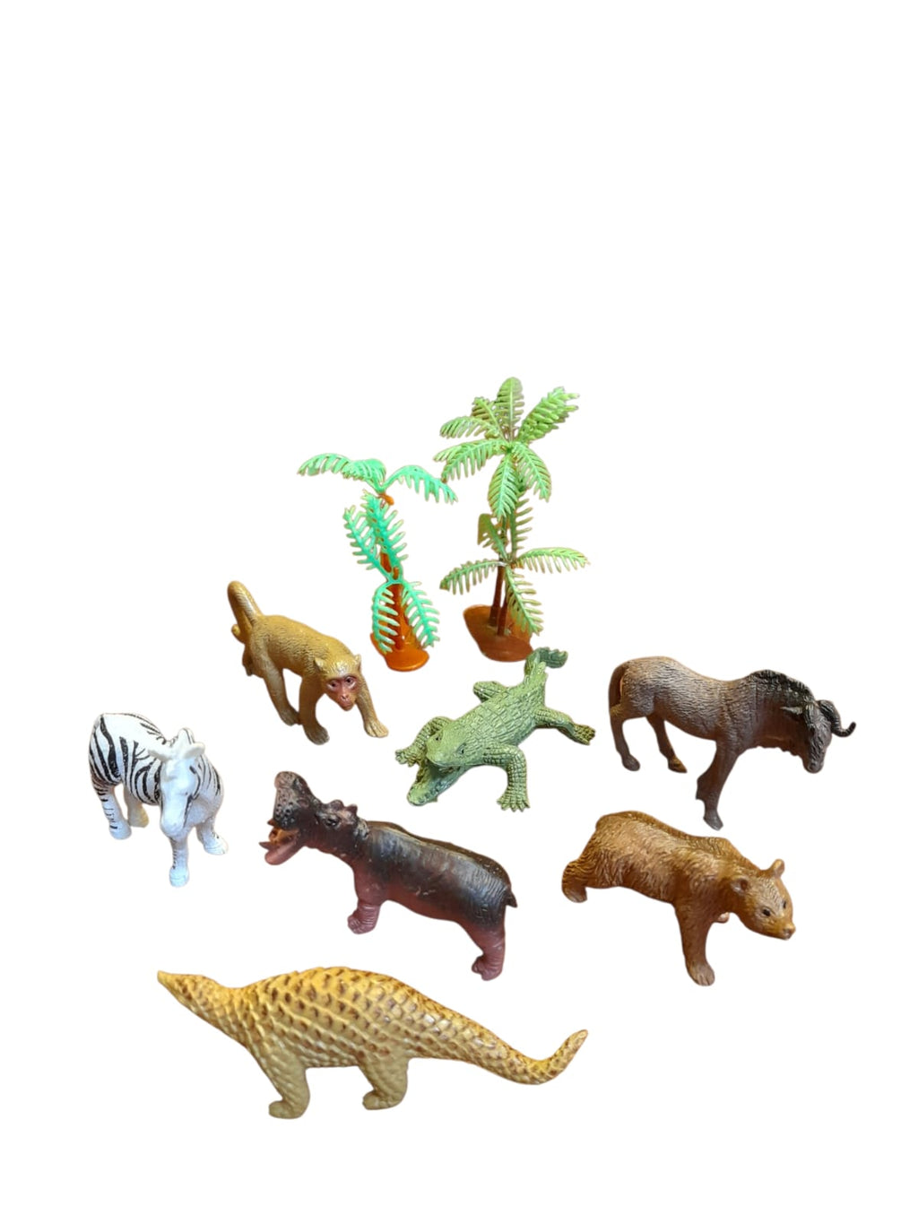 Figuras de Animales Terrestres y Palmeras