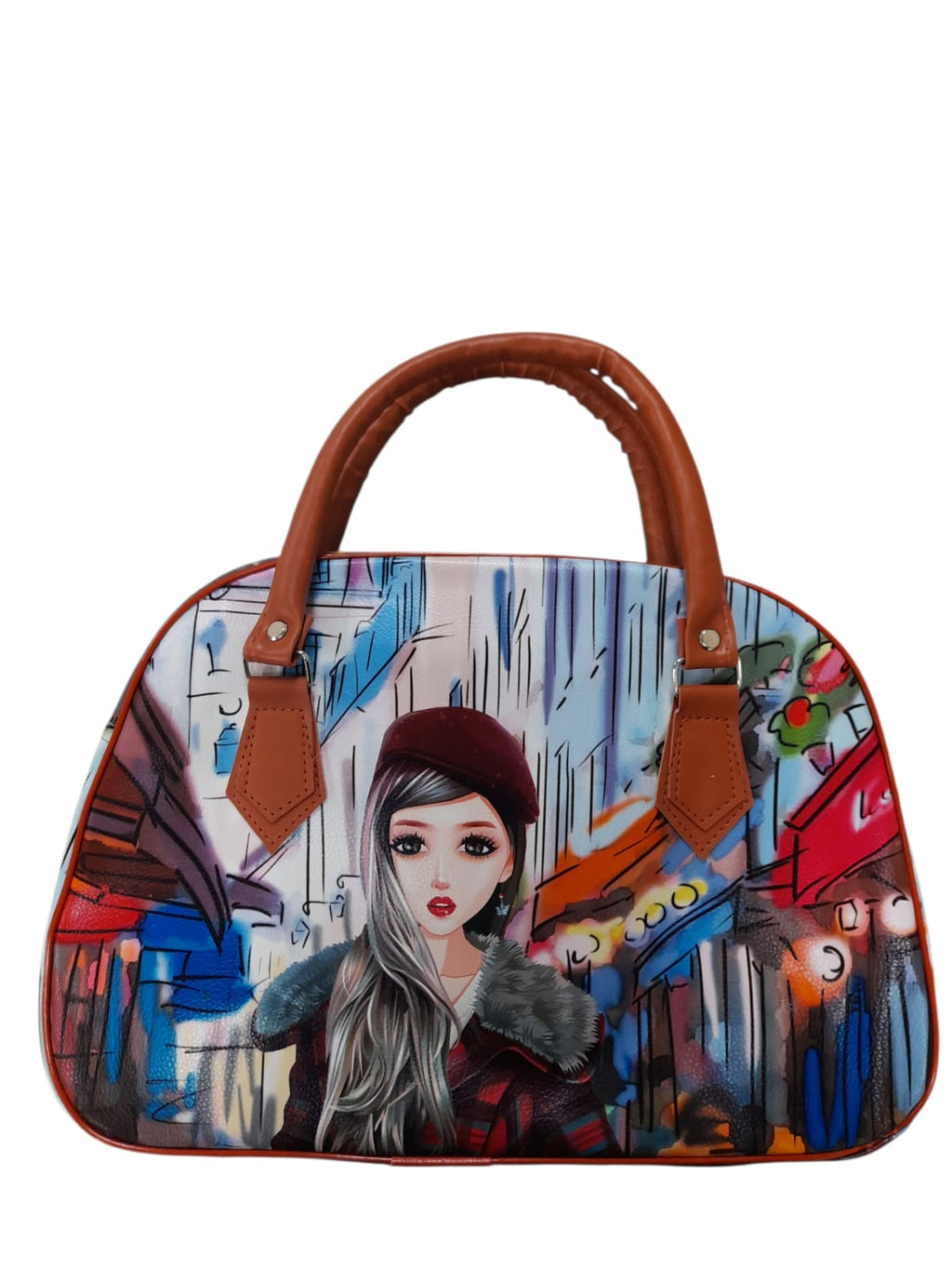 Cartera de Mano con Diseño Ilustrado