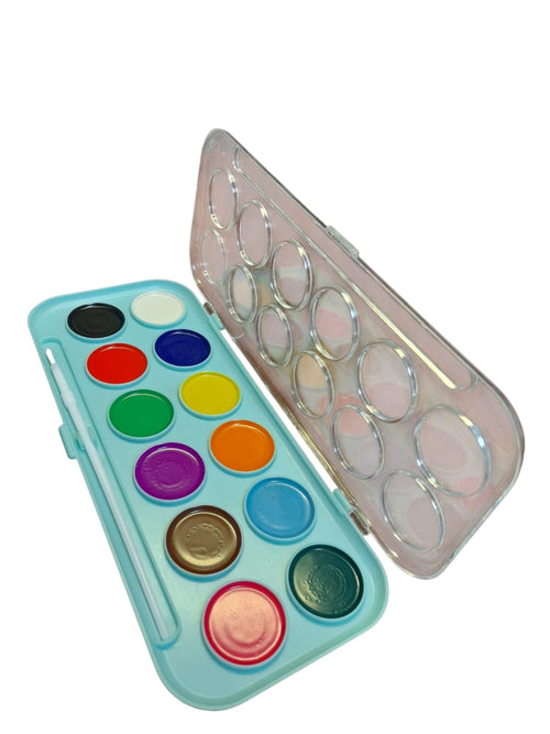 Set de Temperas con Pincel – 12 Colores