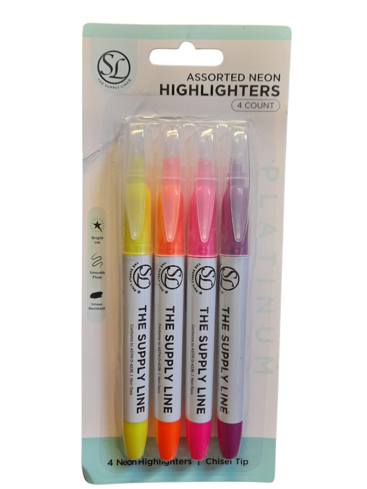 Set de 4 Highlighters con Punta Biselada