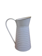 Florero de Aluminio Blanco - Estilo Jarra